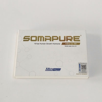 Le 6cm long emballage blanc olographe argenté de carton enferme dans une boîte UV imprimé