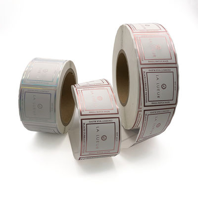 Autocollant transparent d'aluminium de GV, labels cosmétiques résistants UV de bouteille