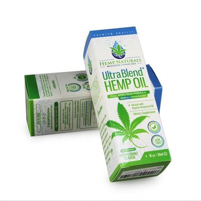 Couleur biodégradable réutilisée blanche de Pantone de boîte en carton 350gsm