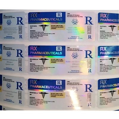 Pantone résistant à la chaleur colorent les labels pharmaceutiques de bouteille pour l'injection de stéroïdes