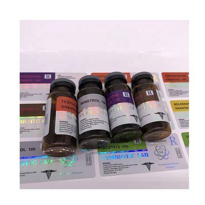 Autocollants de label de médicament de couleur de CMYK, autocollants olographes de vinyle de preuve d'huile