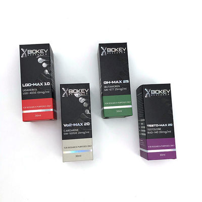 couleur de Pantone de boîte d'emballage de bouteille de 350gsm Art Paper 10ml pour la médecine