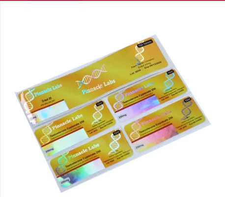 Médecine brillante de la stratification 10ml Vial Labels Hologram Security For d'OEM