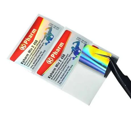Médecine brillante de la stratification 10ml Vial Labels Hologram Security For d'OEM