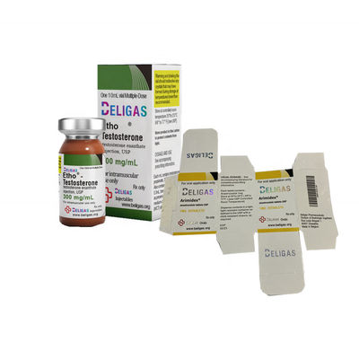 Stratification brillante petit Vial Labels Adhesive For Testosterone d'ODM