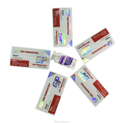 Anti fausse impression 30x84mm Vial Labels For Medicine Bottle de verre