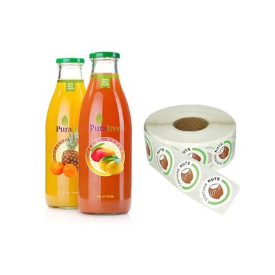 Les labels de pot de stockage d'impression de feuille d'or, CHOIENT les labels auto-adhésifs