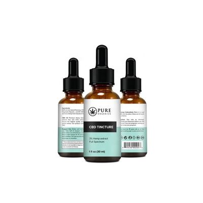 Papier Vial Labels de verre, label de vinyle de bouteille de Cbd d'impression offset