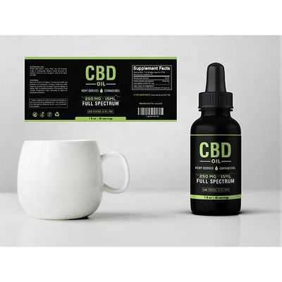 Matte Lamination Glass Vial Labels auto-adhésif pour la bouteille d'huile de cheveux