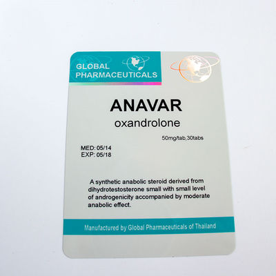 Autocollants UV d'hologramme de sécurité de l'impression 3.6x7.5cm pour la bouteille de pilule