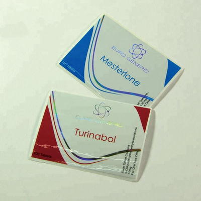 Labels brillants de bouteille de pilule de stratification, 80mm Vial Labels pharmaceutique large