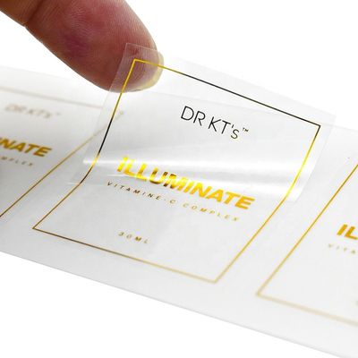 Autocollant de vinyle de PVC de couleur de Pantone, anti autocollants contrefaits de timbre d'aluminium