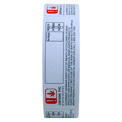 Autocollants faits sur commande de feuille d'or de largeur de RoHS 70mm pour la bouteille du compte-gouttes 10ml