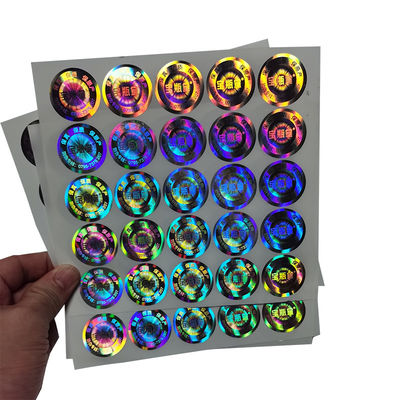 Les labels évidents de bourreur olographe de papier de laser imperméabilisent l'autocollant de joint d'hologramme
