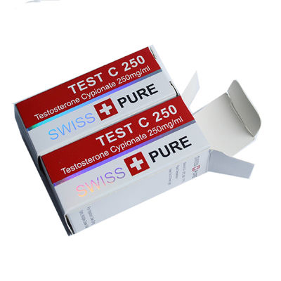 Revêtement UV 10ml Vial Boxes, boîtes de empaquetage du carton 300gsm blanc