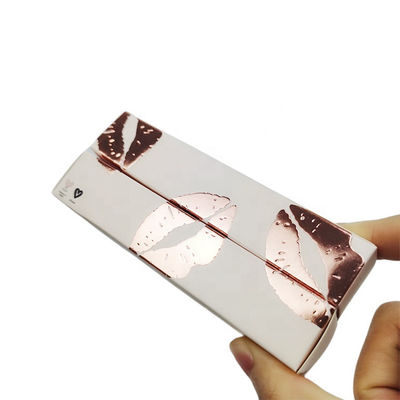 300g/M2 boîte de papier cosmétique, Matt Lamination Lipstick Paper Box
