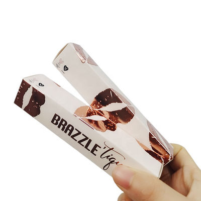 300g/M2 boîte de papier cosmétique, Matt Lamination Lipstick Paper Box