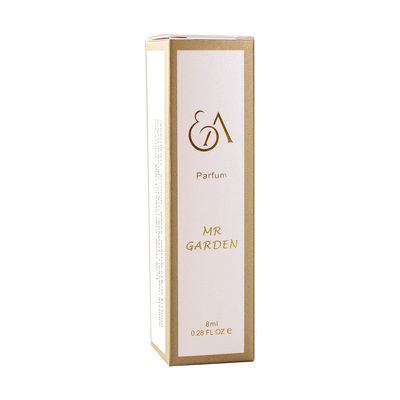 Boîte de papier cosmétique de carton de haute de la feuille d'or 105mm pour la bouteille de parfum d'huile essentielle