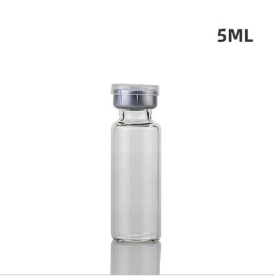 fioles en verre de médecine de taille de 49mm, anti 5ml fragile Amber Glass Bottles