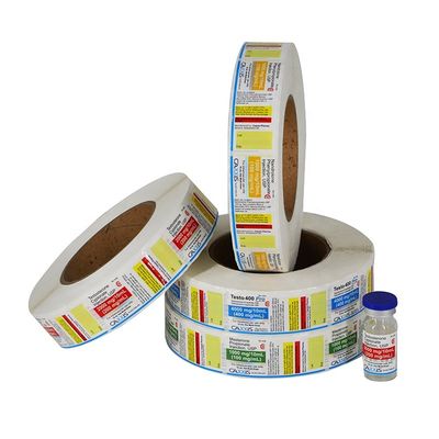 Huile 10ml résistant Vial Labels, labels larges de bouteille de vinyle de 6cm