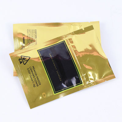 La couleur de impression noire faite sur commande Mylar stratifié brillant métallique d'or met en sac pour la capsule pharmaceutique