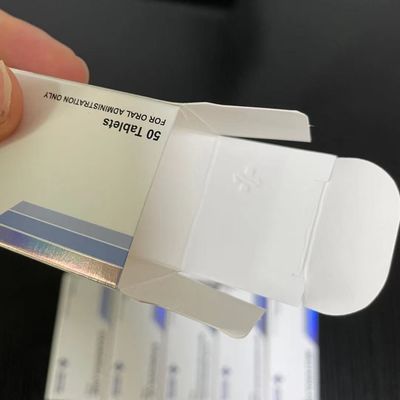 Winstrol marque sur tablette l'impression de boîte de papier, emboutissant les boîtes de relief de pilule de médecine d'aluminium argenté